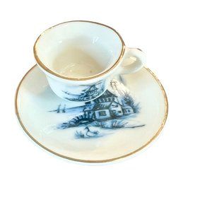 Vintage Papel California Miniature Tea Cup and Saucer  Made in Japan
